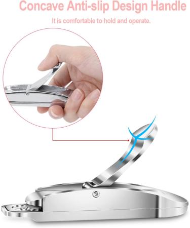 Stainless Steel Nail Clipper for Acrylic Nails - Portable Tip Cutter for False Nails, Art Extensions - Manicure Salon Home DIY Tool - Buy Online on GoSupps.com