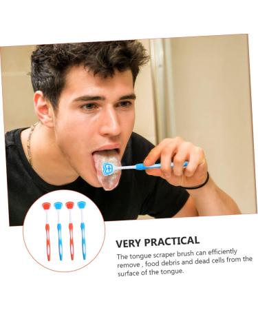 Healeved 4-Piece Nano Tongue Cleaning & Silicone Toothbrush Set - Adult Oral Care with Metal Spatula & Plastic Cleaner for Fresh Breath - Buy Online on GoSupps.com