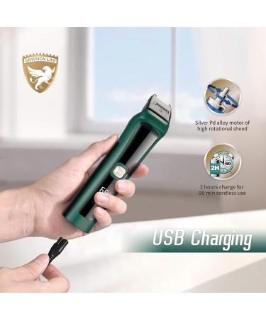 Gryphon Life 5-in-1 Hair Clippers & Trimmer Kit | Green Barber Tool for Precision Cutting - International Shipping Available - Buy Online on GoSupps.com