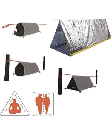 Buy Duben Emergency Survival Tent | Ultra-Light Waterproof 2-Person Thermal Shelter for Camping & Hiking - Ideal Emergency Rescue Tent with Rope - Buy Online on GoSupps.com
