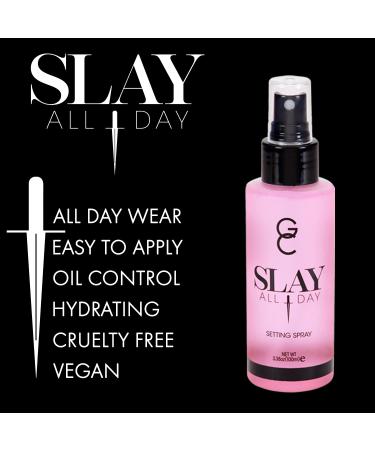 Gerard Cosmetics Slay All Day Makeup Setting Spray - Rose Scented Matte Finish Oil Control Cruelty Free - Long Lasting 3.38oz (100ml) - Shop Internationally - Buy Online on GoSupps.com