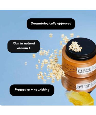 UpCircle Cleansing Face Balm 55ml - Natural Makeup Remover with Apricot & Sea Buckthorn Oils for Clear Skin - Vegan & Cruelty-Free - Buy Online on GoSupps.com
