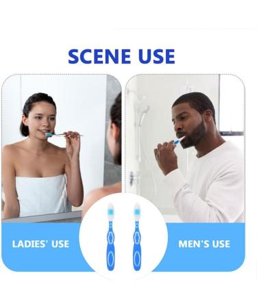 Beaupretty 6Pcs Tiny Toothbrush Set - Soft Short Handled Oral Cleaning Brushes with Thumbprint Handle | Ideal for Travel & Daily Use - Buy Online on GoSupps.com