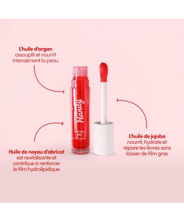 Merci Handy - Lip Care Kit - Lip Oil Duo (Watermelon & Cherry) - Nourishing Gloss with Jojoba Oil and Castor Oil - Mirror Shine Effect - Buy Online on GoSupps.com