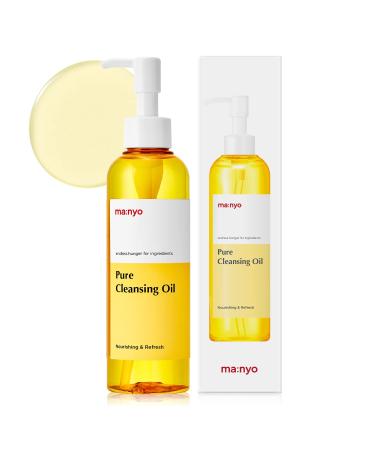 ma:nyo Pure Cleansing Oil (6.7 fl oz / 200ml) - Blackhead melting and gentle Daily Makeup removal for Sensitive skin with Argan Kenel Oil (Vitamin E) Nourishing skin and keep pH balance (Yellow)