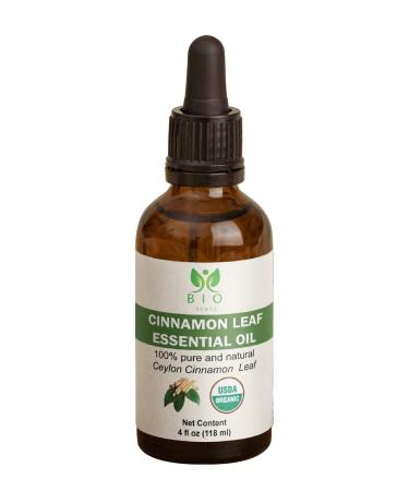 Bio Sense Cinnamon Leaf Essential Oil | 118 ml | 100% Pure & Organic Cinnamon Leaf Essential Oil | Use for Diffuser and Household| 4 fl oz.