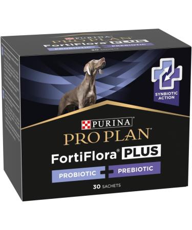 Purina Pro Plan Fortiflora Plus Probiotic+Prebiotic Dog Supplement Synbiotic Action Canine Supplement 1 Pack - 30 ct. (30 x 2gr) 1 Pack - Buy Online on GoSupps.com