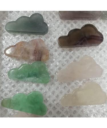 Home Decoration 1PC Natural Colorful Fluorite Cloud Hand Carved Palm Stone ReikiDecor Natural Quartz Crystals Stones ERTEYIN - Buy Online on GoSupps.com