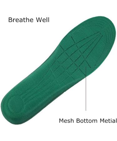 Hemp Layer Comfort Insoles for Sweaty Feet | Soft Sport Shoe Inserts | Trim to Fit | Men's 9-13, Women's 11-14.5 | Green Hemp Layer - Buy Online on GoSupps.com