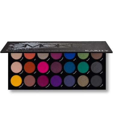 Karity Cosmetics Pro Palette Smokey Eyeshadow Set - 21 High Pigmented Shades - Buy Online on GoSupps.com