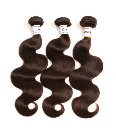Dark Brown Bundles Human Hair 3 Bundles Body Wave Brazilian Hair Brown Bundles Hair Extensions Sew In Virgin Hair 100% Human Hair Weave Bundles Dark Brown Color #2 (16 18 20 Inch, 2# Body Wave)… 16 18 20 Inch 2# Body Wave