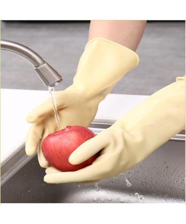 Latex gloves thickened beef tendon gloves rubber gloves cleaning household dishwashing gloves - Buy Online on GoSupps.com