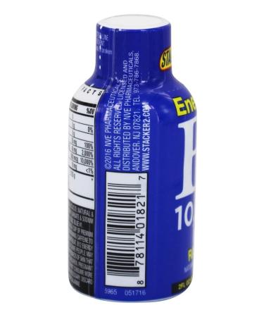 Stacker 2 Blue Raspberry B12 Energy Shot - 12 Pack | Boost Energy & Focus - Buy Online on GoSupps.com