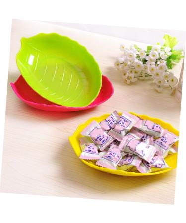 ABOOFAN 10pcs Fruit Plate Candy Snack Dish Kitchen Accessories Candy Plate Leaves - Buy Online on GoSupps.com