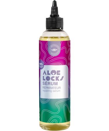 Shandrani Easy Pouss Paris Natural Aloe Locks Restoring and Activating Serum to Help Repair Strengthen Moisturise and Protect Hair Fibres and Soothes Itchy Scalp 250ml