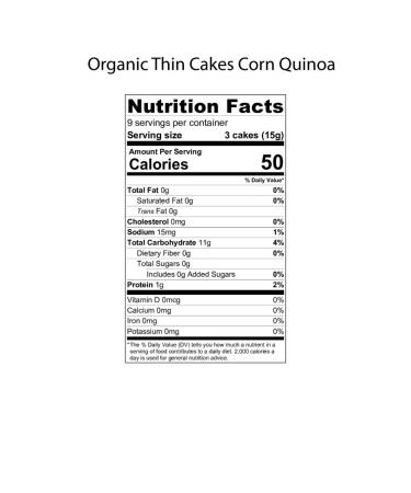Suzie's Corn Quinoa & Sesame Thin Cakes 4.5 oz - Gluten-Free Snack Option - Buy Online on GoSupps.com