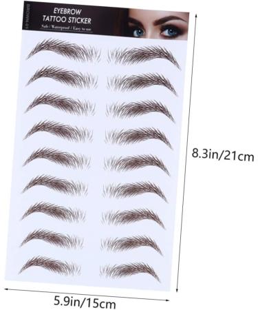 Balacoo 5pcs Eyebrow Stickers Black Stickers Authentic Eyebrows Makeup Brow Sticker Miss Natural Blush - Buy Online on GoSupps.com
