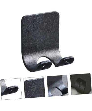 Alipis 18 Stk Wall Hook - Decorative Punch-Free Razor Holder | Self-Adhesive Space Aluminum Shaver Hook | Black Bathroom Organizer | Child Safe Design - Buy Online on GoSupps.com