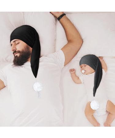 Adjustable Night Sleeping Cap Set with Pom Ball - 4 Colors - Buy Online on GoSupps.com