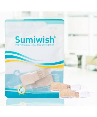 Sumiwish 12 Pack Toe Wraps | Toe Smooth Bandages & Rails for Overlapping Toes | Orthosis for Men & Women | Flesh Color - Buy Online on GoSupps.com