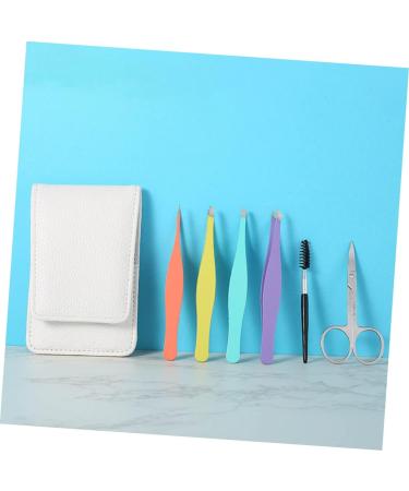 Beavorty Eyebrow Gauge & Manicure Set - Stainless Steel Tweezers with Lamella Tip - Precision Eyebrow Makeup Kit Accessories - Ideal for Travel - Buy Online on GoSupps.com