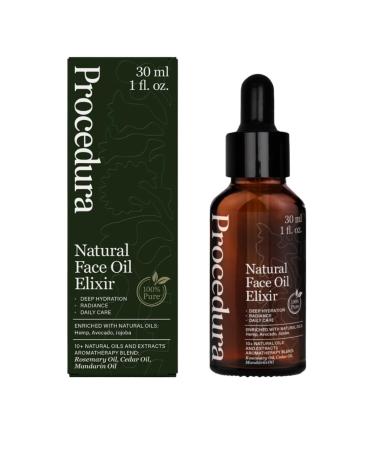Hydrating & Anti-Aging Face Oil with 10 Natural Oils .Vegan Facial Oil for Glowing Skin & Gua Sha Massage (30 ml / 1 fl oz)