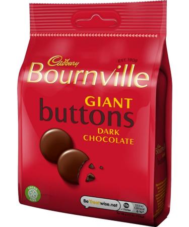 Cadbury Bournville Dark Chocolate Giant Buttons Bag 110 g Cocoa 110 g - Buy Online on GoSupps.com