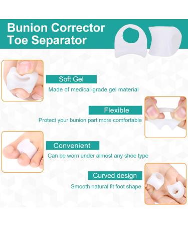 Buy Toe Spreader Gel for Hallux Valgus & Hammer Toe Correction - Soft Silicone Separator for Pain Relief & Comfort - Buy Online on GoSupps.com