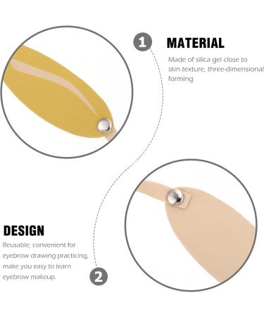 Housoutil 60 Pcs Eyebrow Practice Skin Microblading Latex Skin Artificial Skin Eyebrow Trimming Headband - Buy Online on GoSupps.com