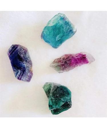 200g Crystals Raw Specimen Natural Rainbow Fluorite Quartz Rough Stone for Home Decor Suitable for Home Crystals Ornaments Stone Mineral Specimen - Buy Online on GoSupps.com