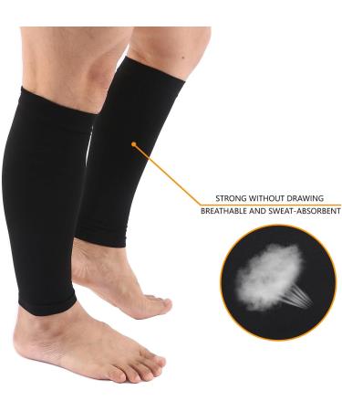 Leg Compression Sleeve & Calf Sleeves for Men & Women | 20-30 mmHg Shin Splint Support | Relief for Varicose Veins Swelling DVT and Edema - Buy Online on GoSupps.com