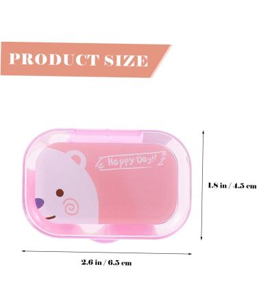 Solustre Cartoon Contact Lens Organizer Travel Case - 4 Box Set with Colorful Design | Perfect for Lens Protection & Care - Buy Online on GoSupps.com