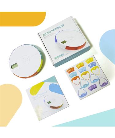 MUUZONING Electronic Pill Box Timer-Reminder with 7 Compartments for Medication Management - Travel Pill Dispenser for Elderly and Kids (Color Options) - Buy Online on GoSupps.com