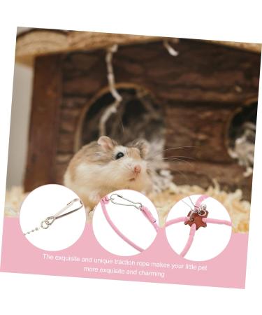 WOONEKY Pet Leash Outdoor Rabbit Leash Dwarf Hamster Harness Small Dog Harness Guinea Pig Leash Hamster Leash Harness Small Pet Harness Outdoor Vest Pink Round Rope Small Animals Dog Leash 60X6X2CM Pink - Buy Online on GoSupps.com