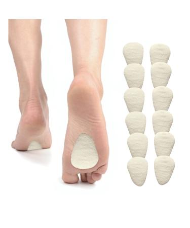 Metatarsal Pads Metatarsal Foot Pads for Pain Relief Mortons Neuroma Pads Felt - Small 1/4 - (Pack of 6 Pairs) - Hapad White 6 Pair (Pack of 1)