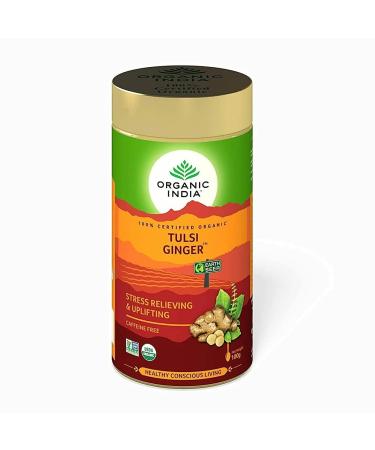 ORGANIC INDIA ORGANIC INDIA HEALTHY CONSCIOUS LIVING Tulsi Th en vrac au gingembre 100 g