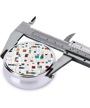 Rose Gold Marble Mini Round Pill Box 3 Compartment Portable Organizer for Travel Home & Office - Buy Online on GoSupps.com