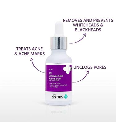 Verem The Derma Co 2% Salicylic Acid Face Serum for Acne & Acne Marks - 30 ml(dermaco) Brand: Inton - Buy Online on GoSupps.com