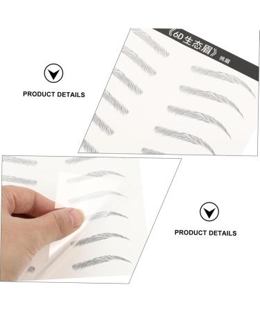 Beavorty Instant Transfer Eyebrows Authentic Eyebrows 18pcs Creative Long Lasting Fashion Hair-Like Imitation Eye Sticker Eye Stickers Brow - Buy Online on GoSupps.com