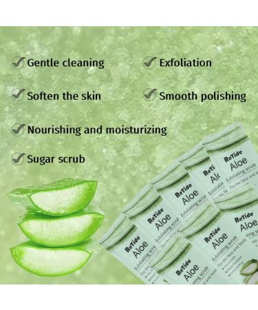 Aloe vera Body Scrub Gift Set - 35 Packets & 2 Pcs Exfoliating Gloves Exfoliating & Moisturizing Sugar Scrub for Face & Body Self Care Gifts for Women - Buy Online on GoSupps.com