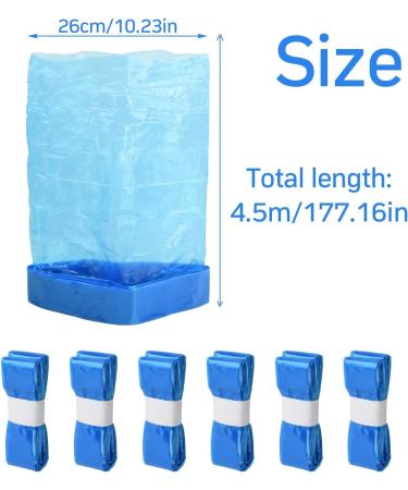 Kioiner 6 Pcs Diaper Pail Refill Bags 4.5m x 26cm Baby Diaper Bin Refills Replacement Bags Holds Up to 280 Newborn Diapers Compatible with Genie Munchkin Angelcare Diaper Pail - Buy Online on GoSupps.com