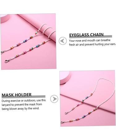 Minkissy 2-Pack Anti-Drop Chain for Kids Glasses - Soft Acrylic Lanyard and Masking Band for Elementary School Ideal for Glasses and Face Masks - Buy Online on GoSupps.com