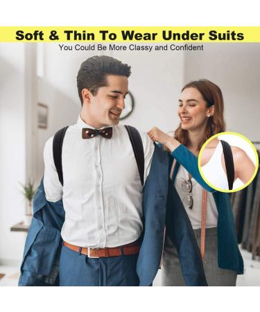 Posture Corrector for Men & Women - Adjustable Upper Back Brace for Neck Back & Shoulder Support - Universal Fit - Buy Online on GoSupps.com