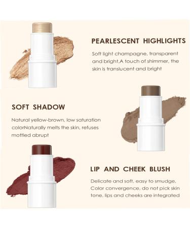 Yeweian Contour Stick 3D Wonder Stick Face Concealer Bronzer Shading Foundation Cream (03 Contour Stick) - Buy Online on GoSupps.com