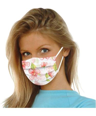 Buy Lulupi 10-Piece Floral Face Mask Set | Elegant & Breathable One-Way Mouth Protection for Women - International Shipping Available - Buy Online on GoSupps.com