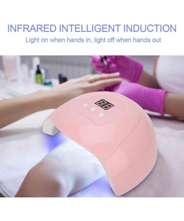 Professional UV/LED Nail Dryer Lamp 54W for Gel Nail Polish | Intelligent Nail Art Lamp for Manicure & Pedicure - Quick Drying in 30s/60s/90s | 3 Timer Settings (#1) - Buy Online on GoSupps.com