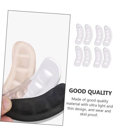 FOMIYES 12 Pairs Non-Slip Heel Stickers - Anti-Abrasion Self-Adhesive Pads for Boots & Exercise Mats - Invisible Black Flannel Protection - Buy Online on GoSupps.com