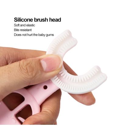 U-Shaped Toothbrush Set - 2 Cute Cartoon Car Handles Soft Silicone Heads for Effective Cleaning - International Shipping Available - Buy Online on GoSupps.com