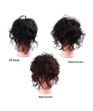 Susanki Women's Clip-In Toupet for Thinner Hair - Wavy Black Hair Part | Real Hair Extensions - Buy Online on GoSupps.com