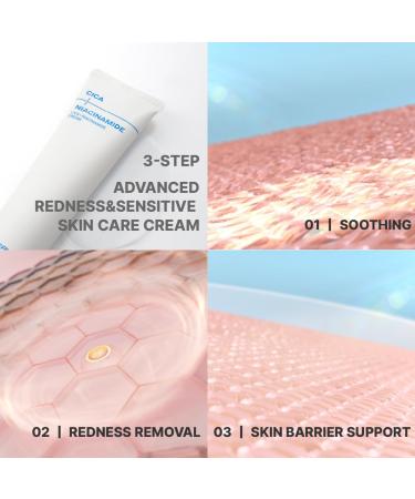 PLUSREAL Cica + Niacinamide Cream for Redness Relief | Fragrance-Free Vegan Skincare for Dry & Sensitive Skin | Centella Asiatica | 2.02 fl. oz - Buy Online on GoSupps.com